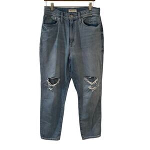 Madewell The Mom Jeans sz 28 Distressed Mom Jeans Medium Wash Madewell Womens